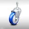 Service Caster 4 Inch SS Blue Polyurethane Wheel Swivel 3/8 Inch Threaded Stem Caster SCC SCC-SSTS20S414-PPUB-BLUE-381615 - alternate 1